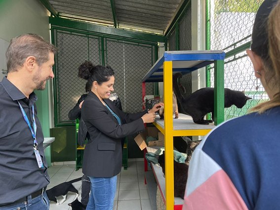 Prefeita Capitã Lucimara confere pacote de melhorias, nova pintura e construção do gatil na sede do Bem-Estar Animal