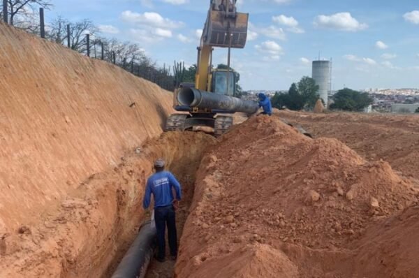 Valinhos avança com a construção da segunda linha de captação do Rio Atibaia