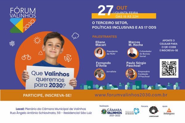 Câmara realiza o último encontro do Fórum Valinhos 2030