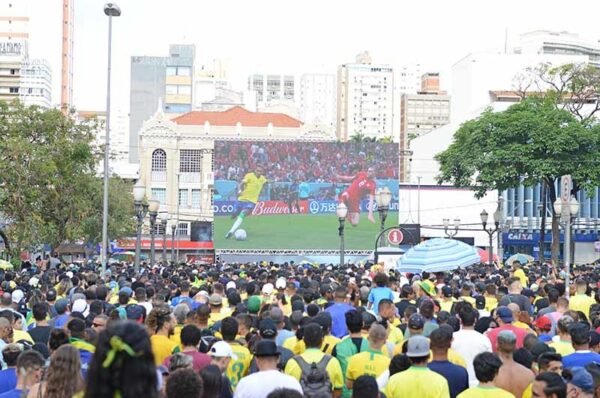 Telão no Largo do Rosário, em Campinas, irá transmitir a final da Copa do Mundo