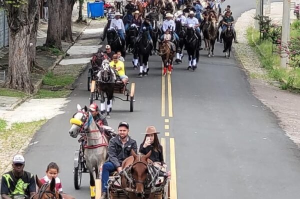 Desfile de Muladeiros reuniu mais de mil pessoas em cavalos e charretes