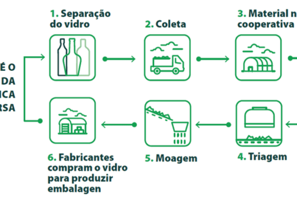 PEVS contribuem para a reciclagem adequada de vidro