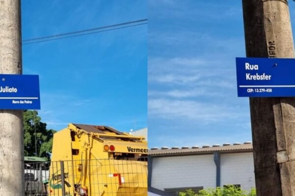 Prefeitura substitui Placas de logradouros do Macuco e Morro das Pedras