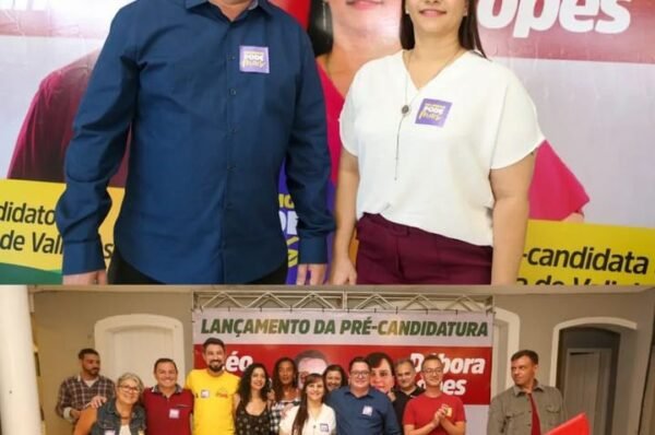 Léo Pinho e Débora Lopes oficializam pré-campanha com cinco partidos