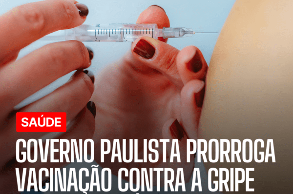 Governo paulista prorroga vacinação contra a gripe para todo mês de junho