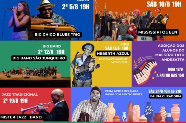 Espaço Cultural Mercado das Artes Apresenta Shows em Agosto