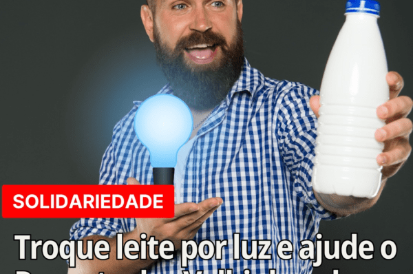 Troque leite por luz e ajude o Recanto dos Velhinhos de Valinhos