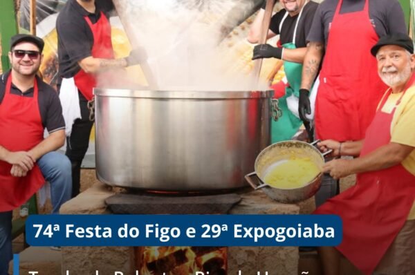 Tombo da Polenta e Pisa da Uva são tradições que encantam na Festa do Figo e Expogoiaba