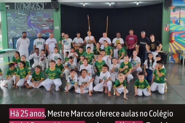 Mestre Marcos é destaque em Valinhos com suas aulas de capoeira