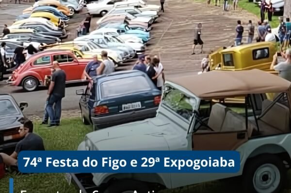 Encontro de Carros Antigos marca o primeiro domingo da Festa do Figo com solidariedade